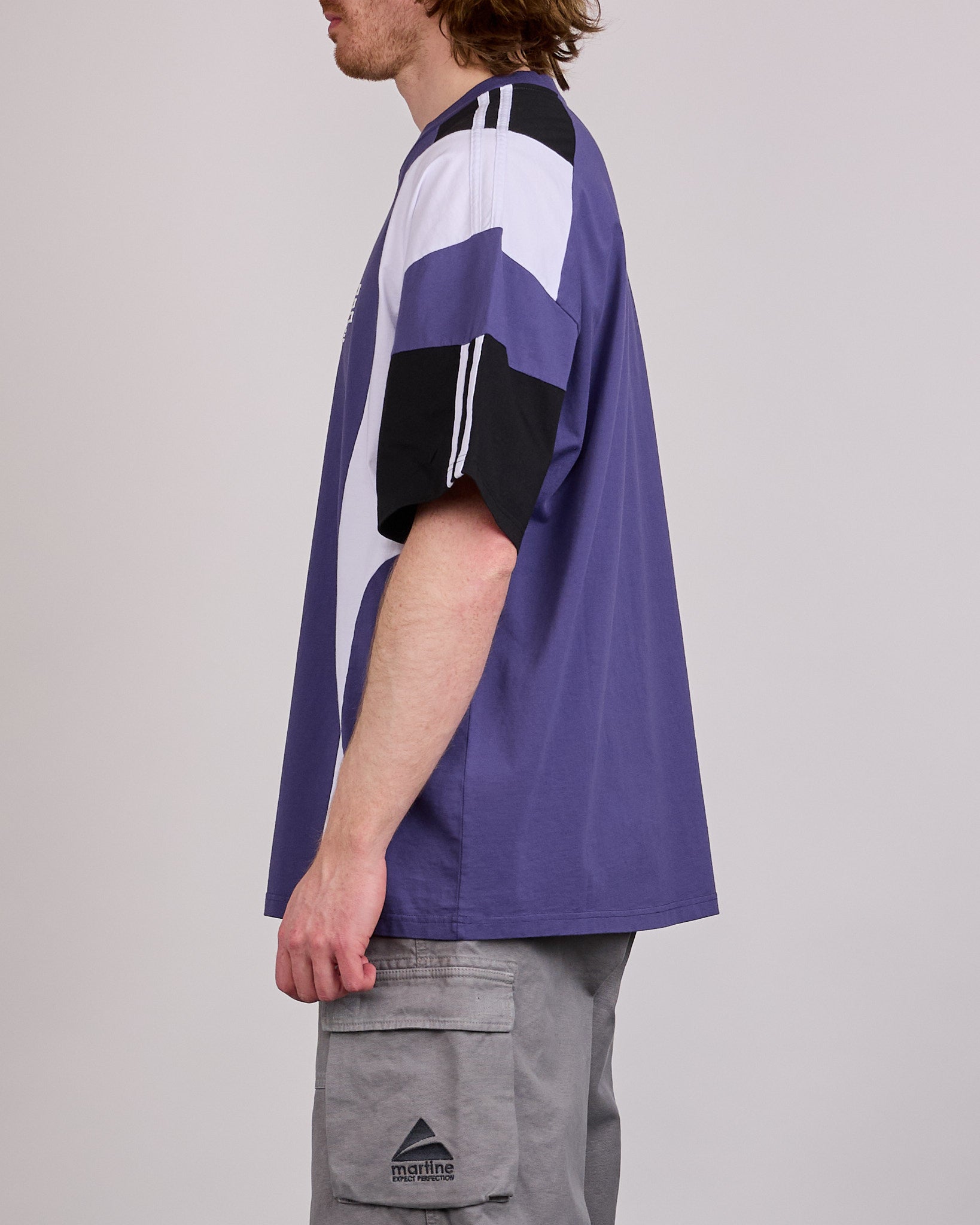 Martine Rose Oversized Panelled T-Shirt Purple Indigo – LESS 17