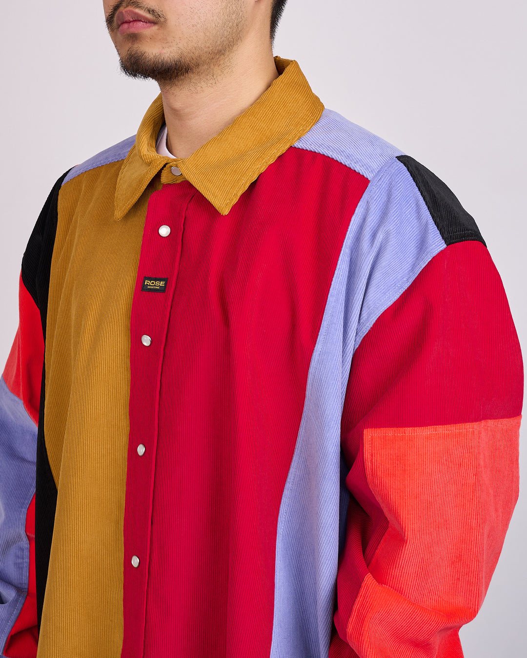 Martine Rose Panelled Button Overshirt Multi