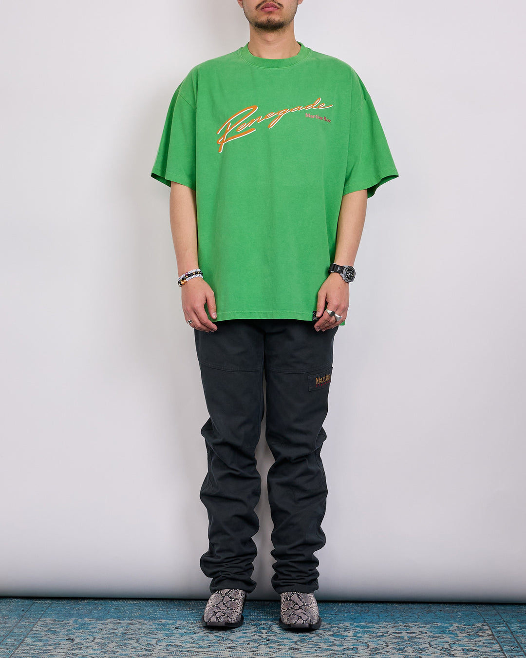 Martine Rose Renegade Oversized T-Shirt Green