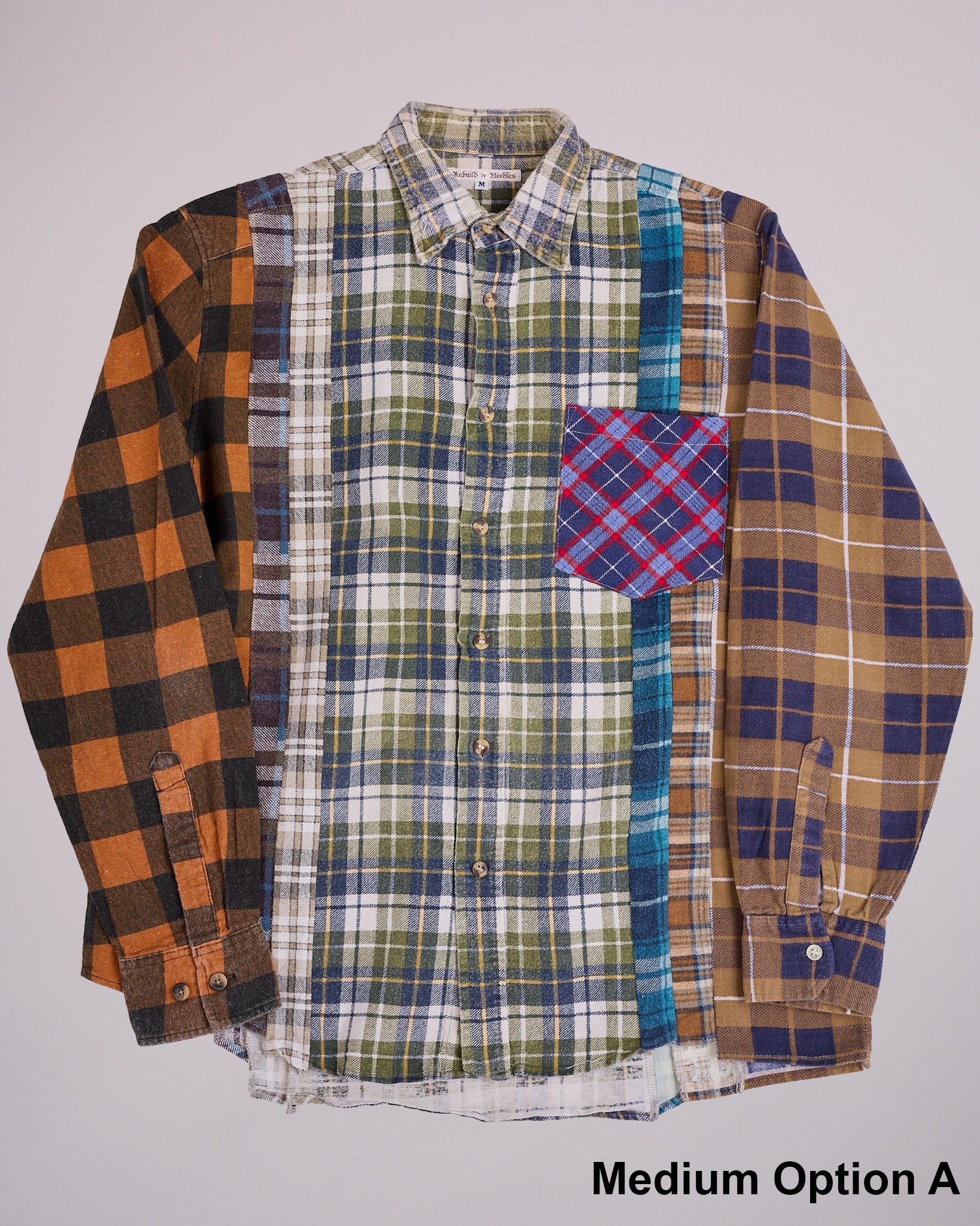 Needles 7-Cuts Flannel Rebuild Button Shirt Assorted Plaids – LESS 17