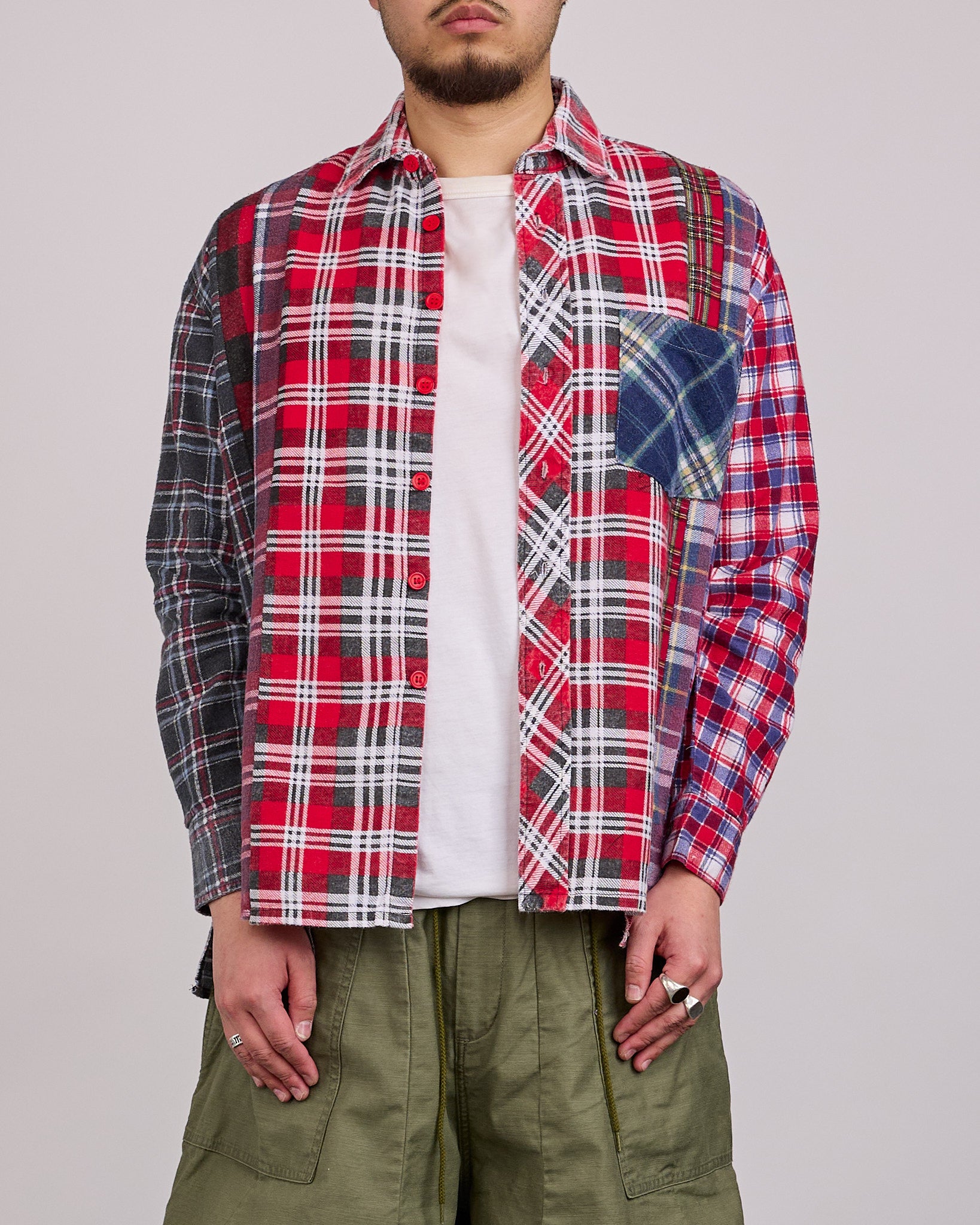 Needles 7-Cuts Flannel Rebuild Button Shirt Assorted Plaids – LESS 17