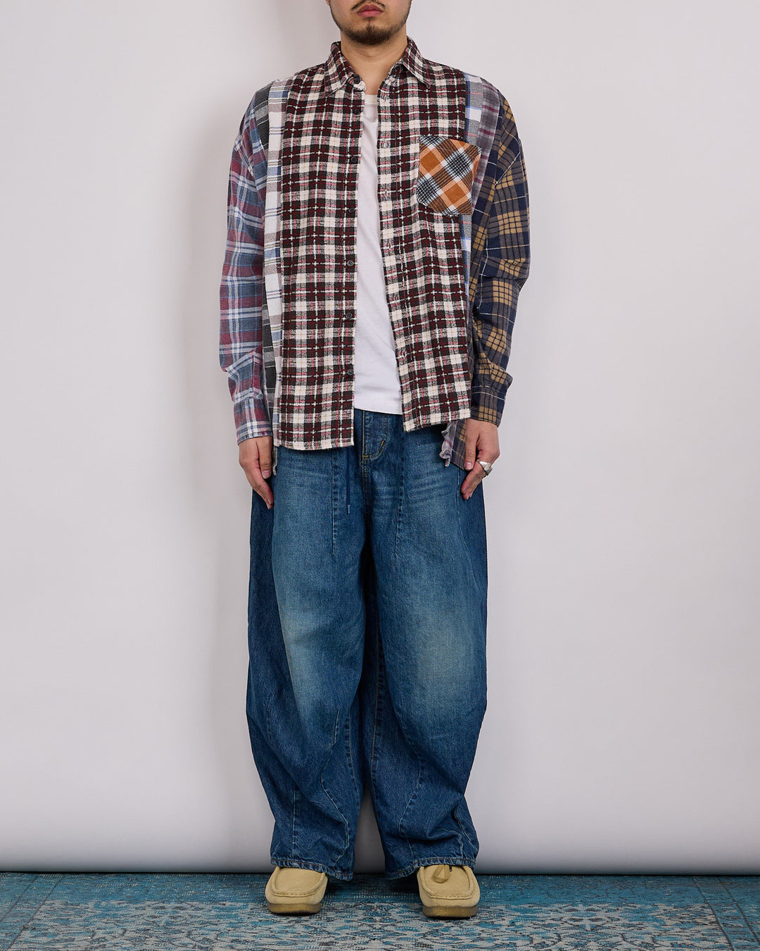 Needles 7-Cuts Wide Flannel Rebuild Button Shirt Assorted Plaids