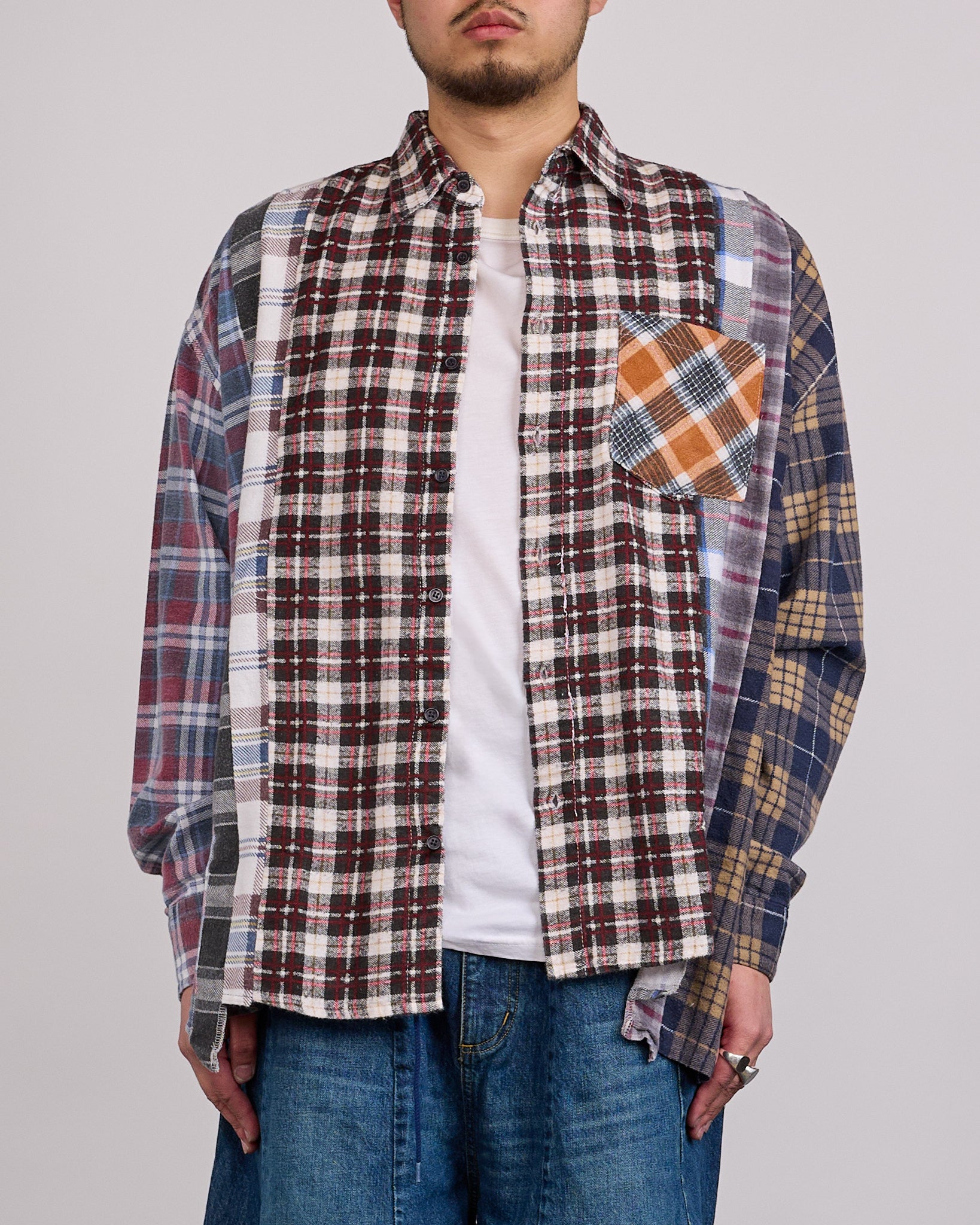 Needles 7-Cuts Wide Flannel Rebuild Button Shirt Assorted Plaids