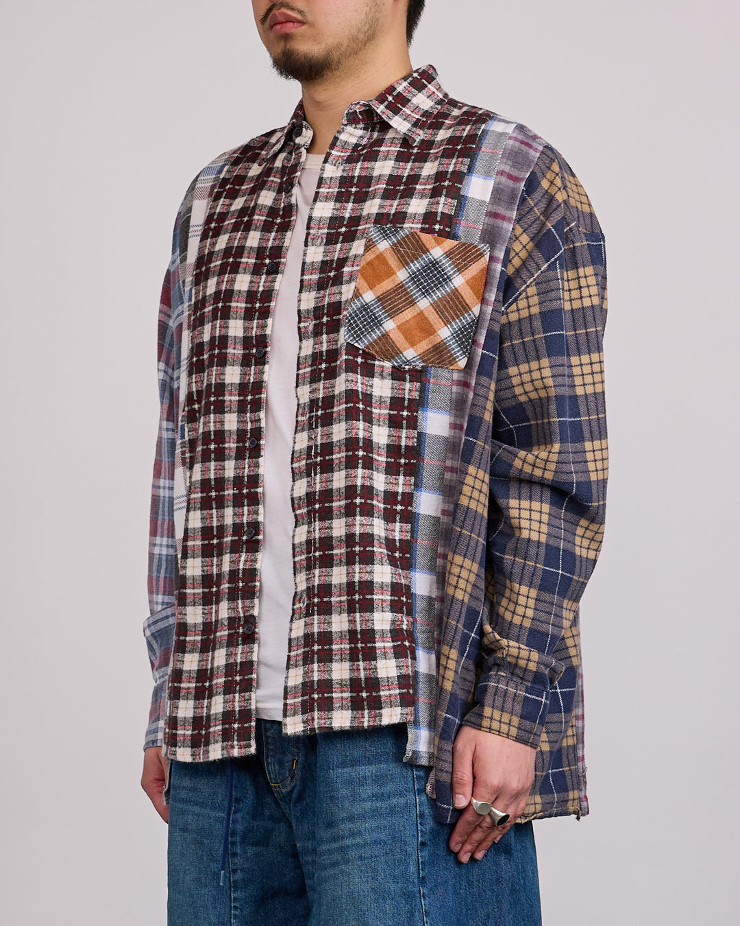Needles 7-Cuts Wide Flannel Rebuild Button Shirt Assorted Plaids