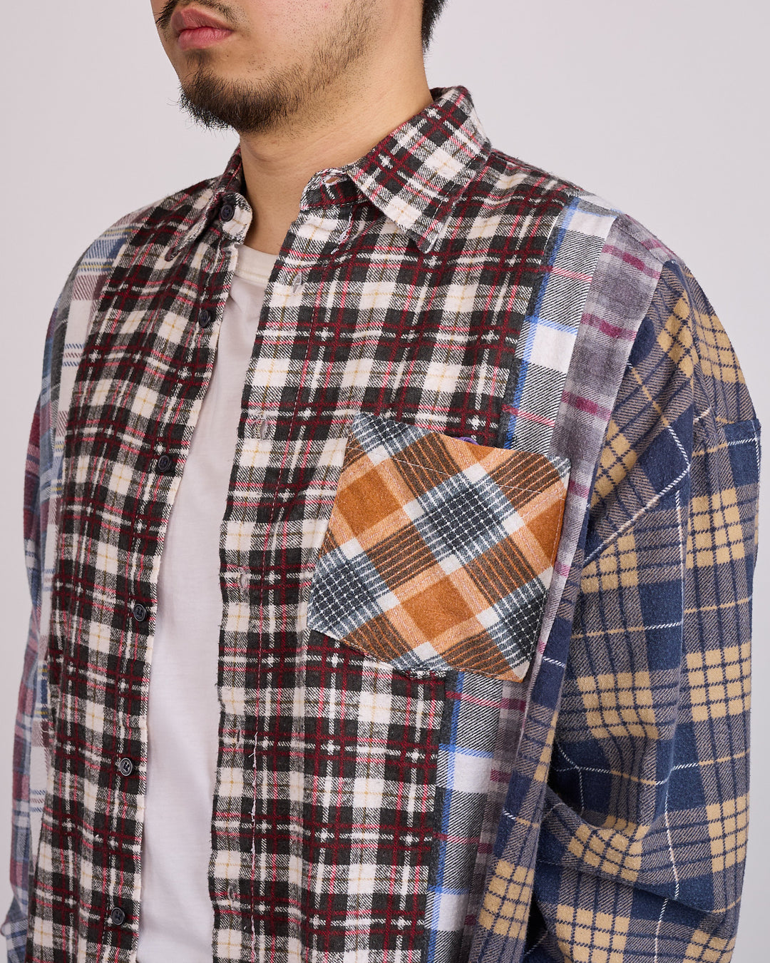 Needles 7-Cuts Wide Flannel Rebuild Button Shirt Assorted Plaids