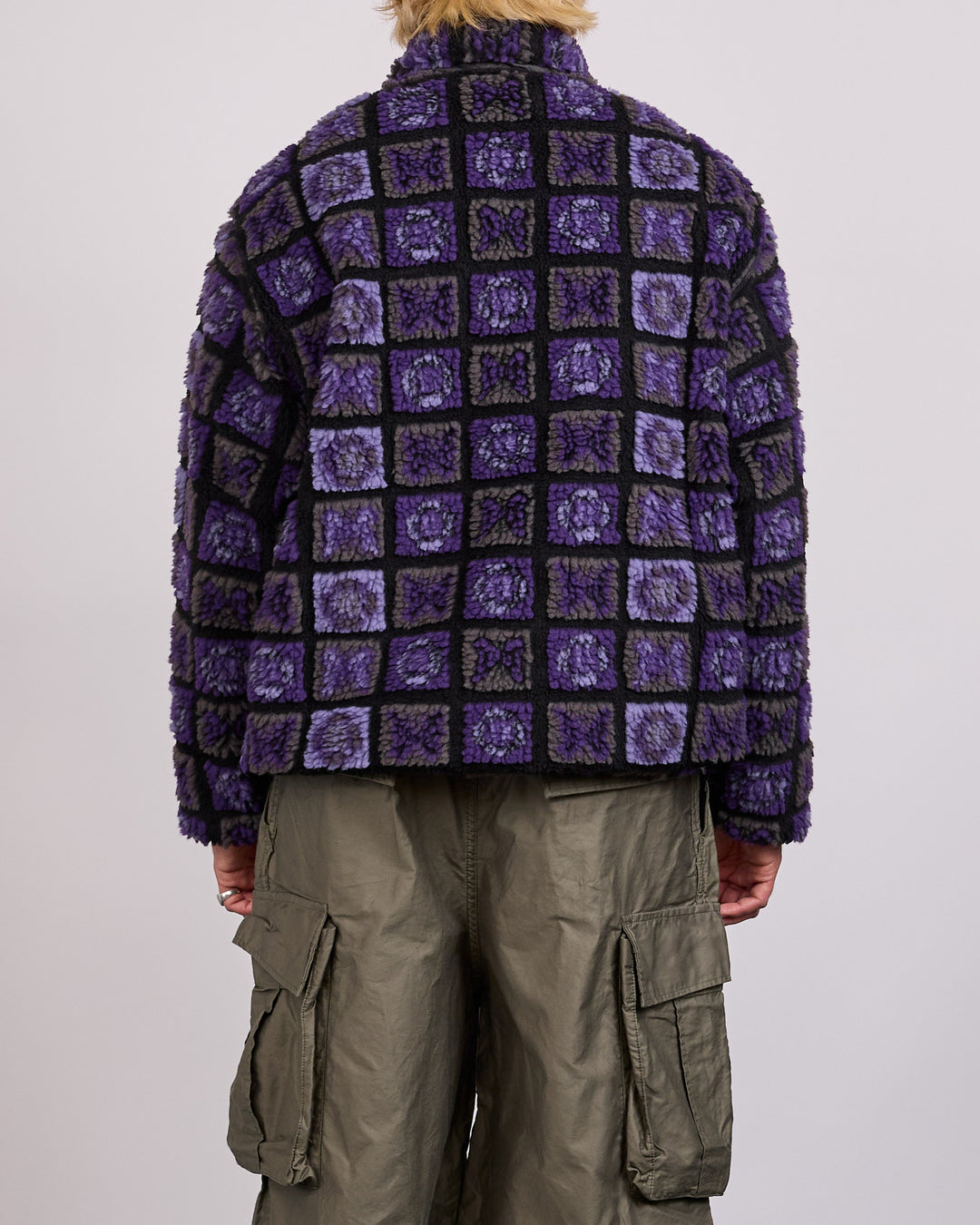 Needles Acrylic Pile Fur Jacket Dark Purple