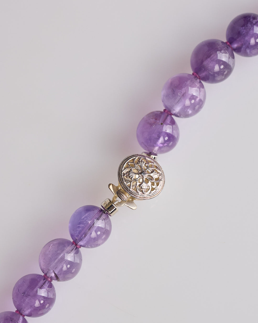 Needles Beaded Necklace Amethyst