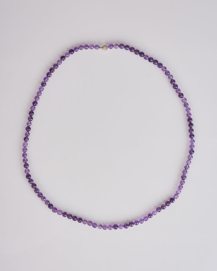 Needles Beaded Necklace Amethyst