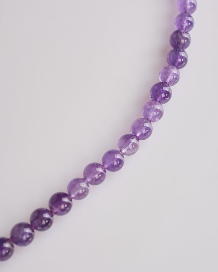 Needles Beaded Necklace Amethyst