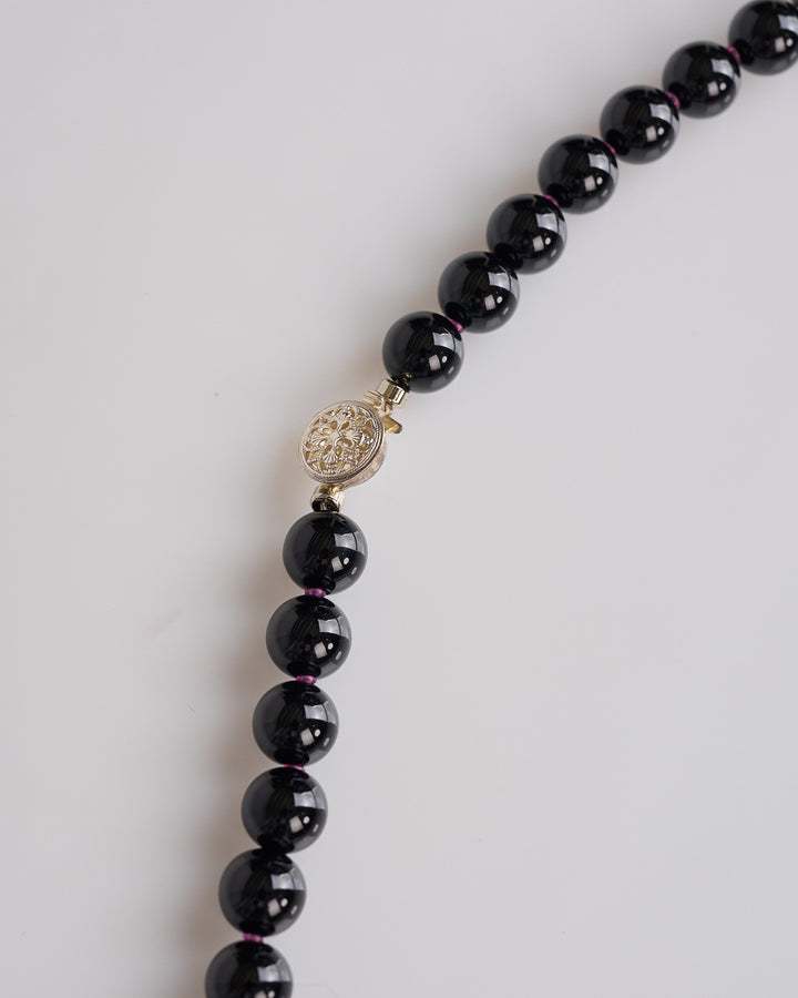 Needles Beaded Necklace Onyx