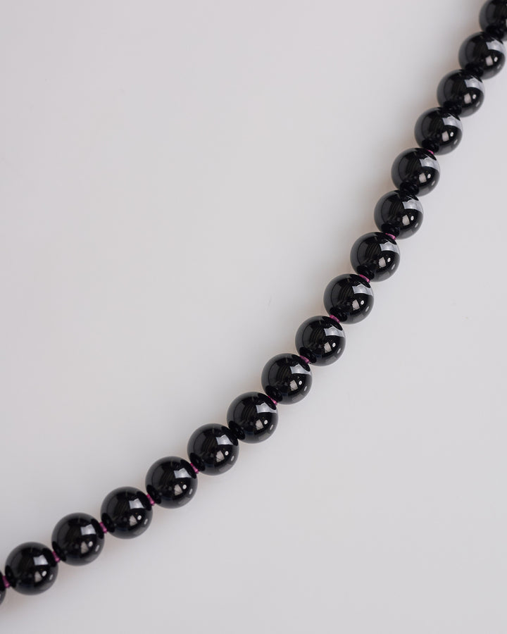 Needles Beaded Necklace Onyx