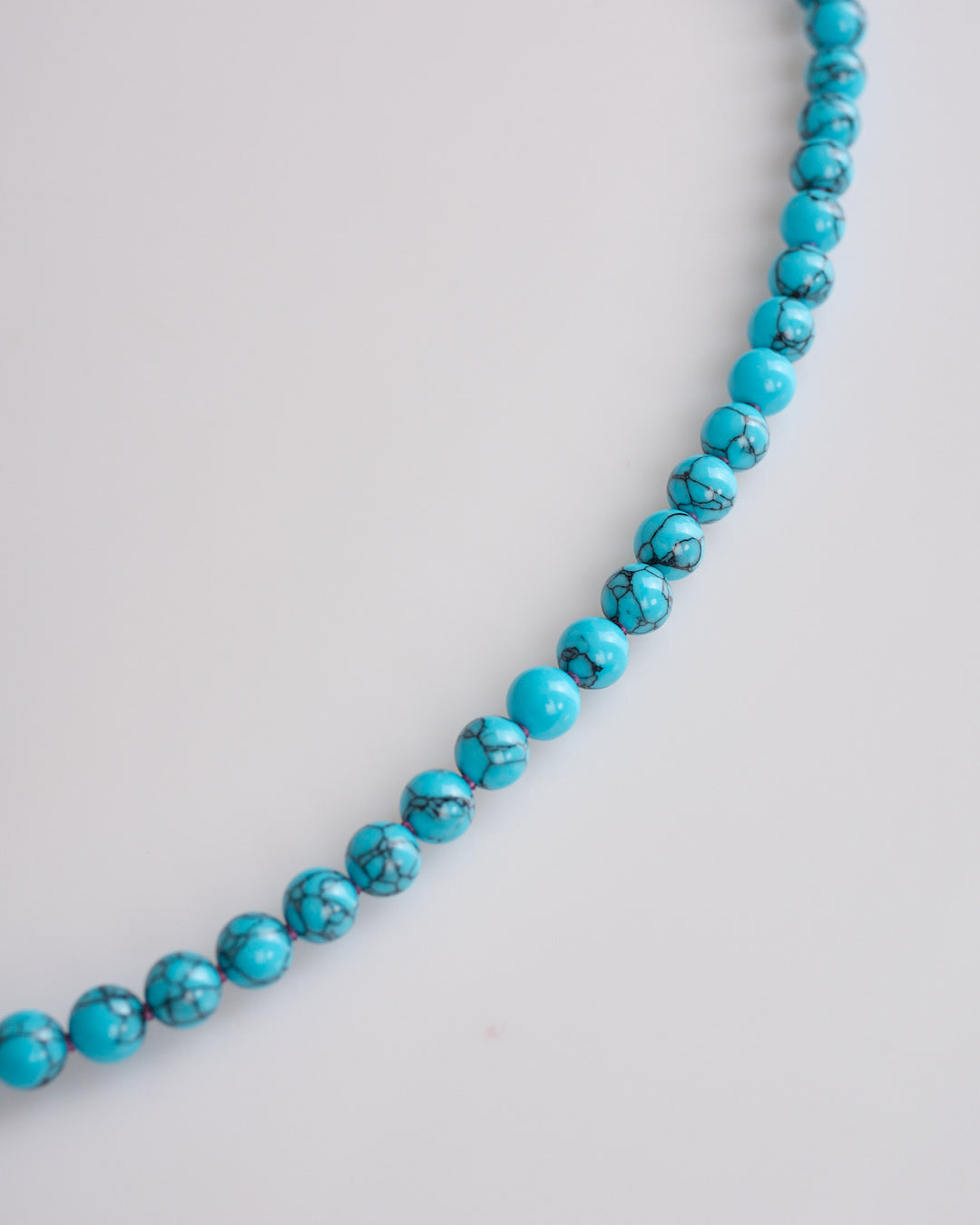 Needles Beaded Necklace Turquoise