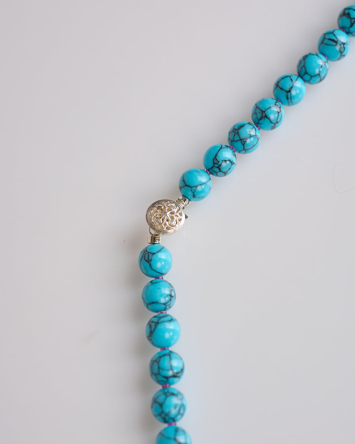 Needles Beaded Necklace Turquoise
