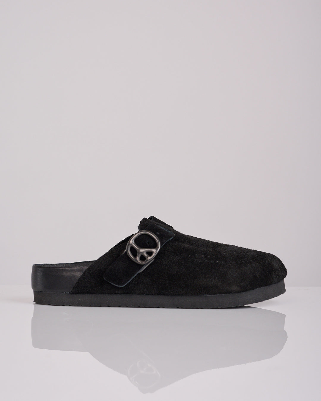 Needles Clog Suede Sandal Black