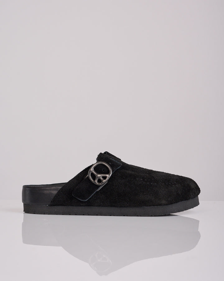 Needles Clog Suede Sandal Black