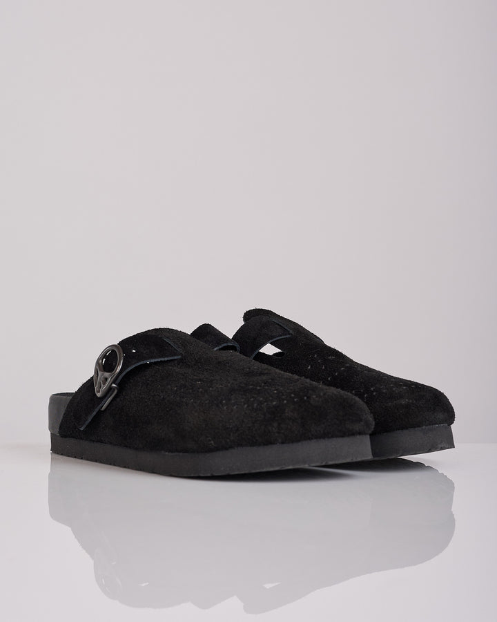 Needles Clog Suede Sandal Black