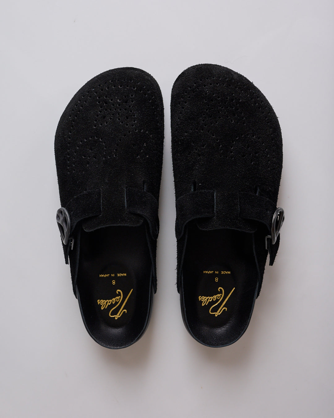 Needles Clog Suede Sandal Black