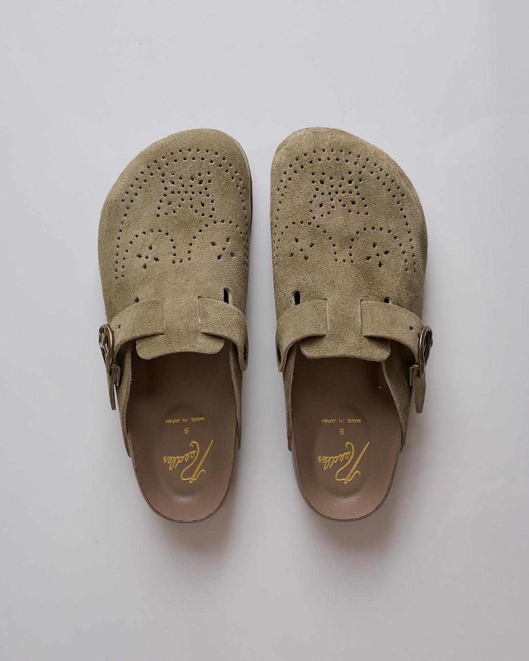 Needles Clog Suede Sandal Taupe