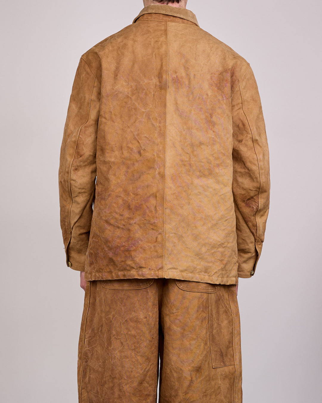 Needles Coverall Jacket Duck Canvas Kakishibu Dye Brown