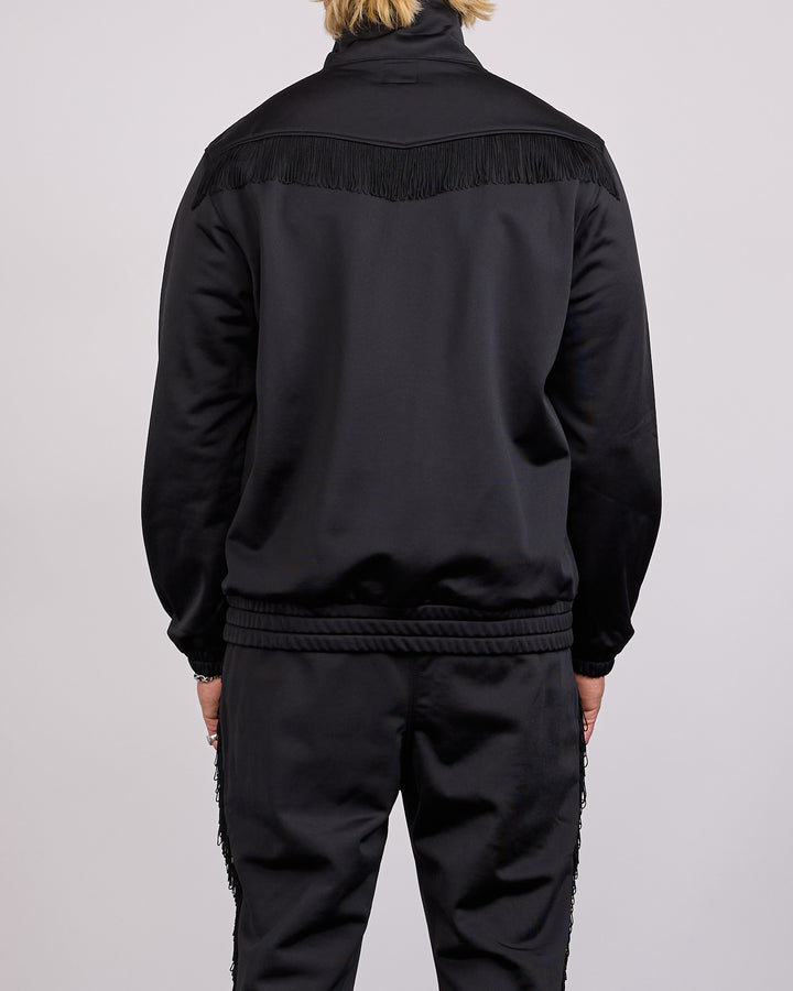 Needles Fringe Tricot Jersey Track Jacket Black