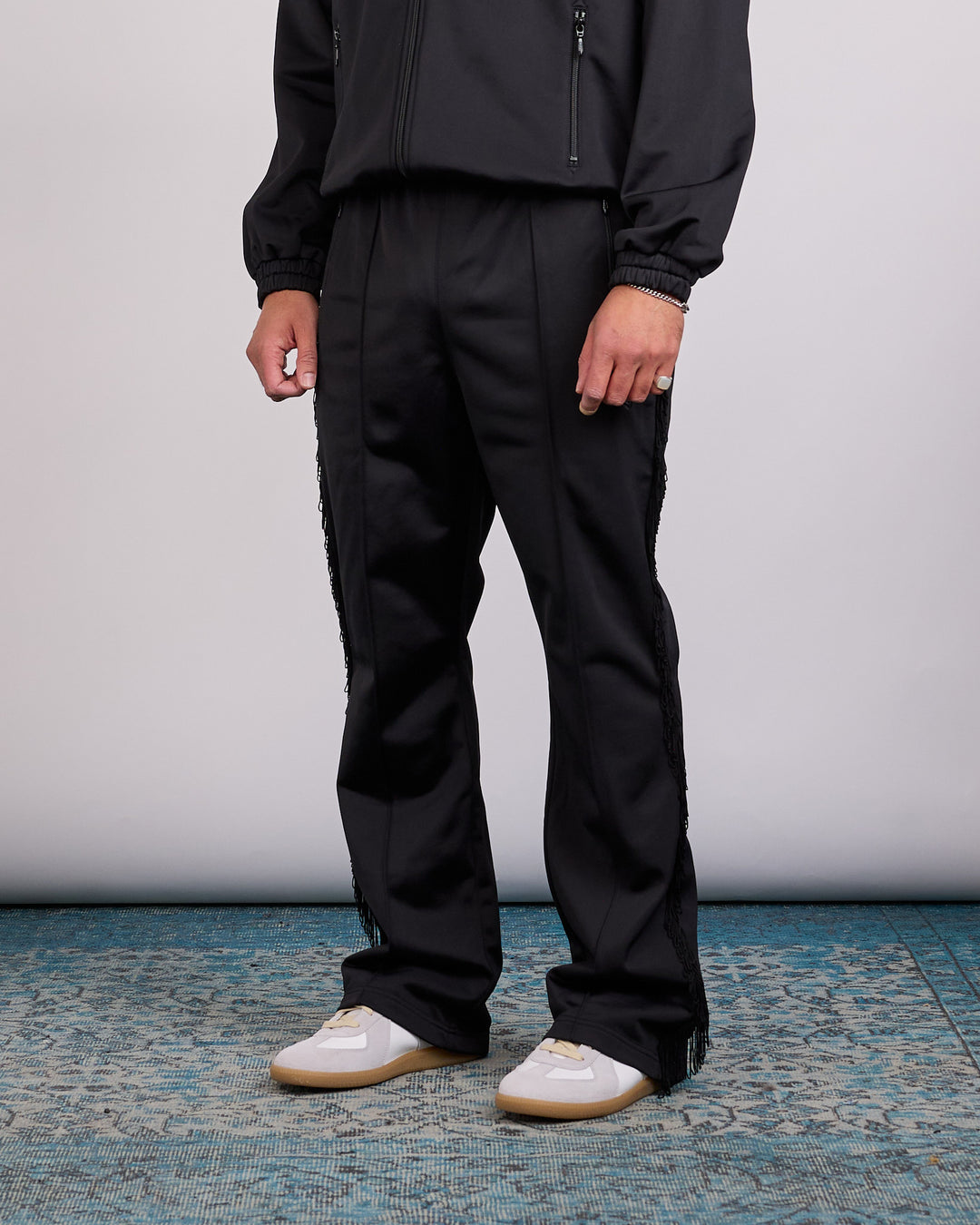 Needles Fringe Tricot Jersey Track Pant Black