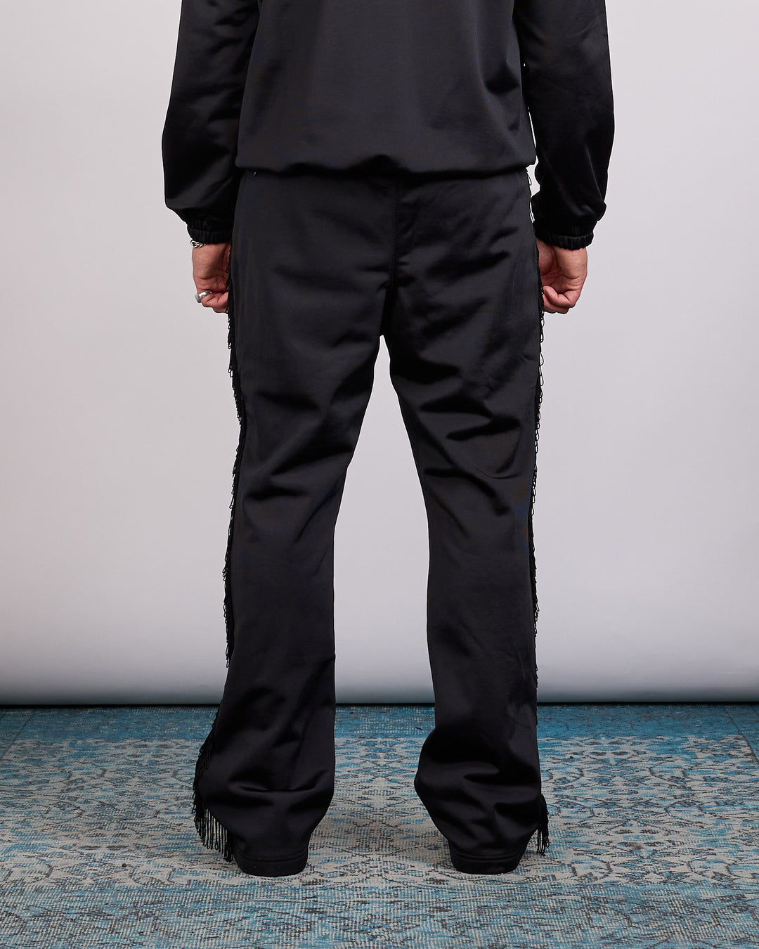 Needles Fringe Tricot Jersey Track Pant Black