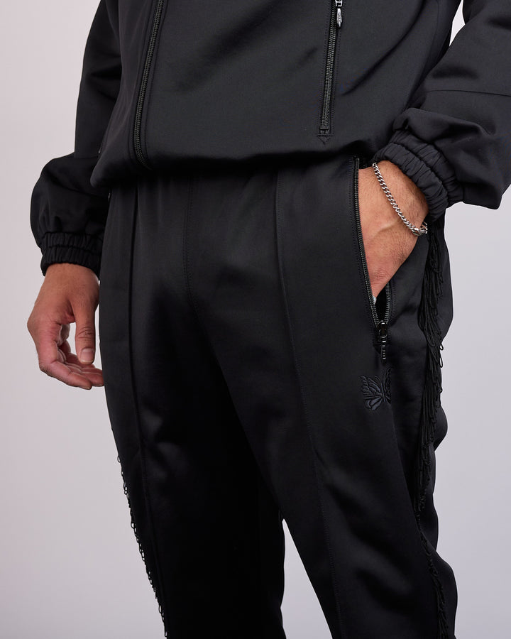 Needles Fringe Tricot Jersey Track Pant Black