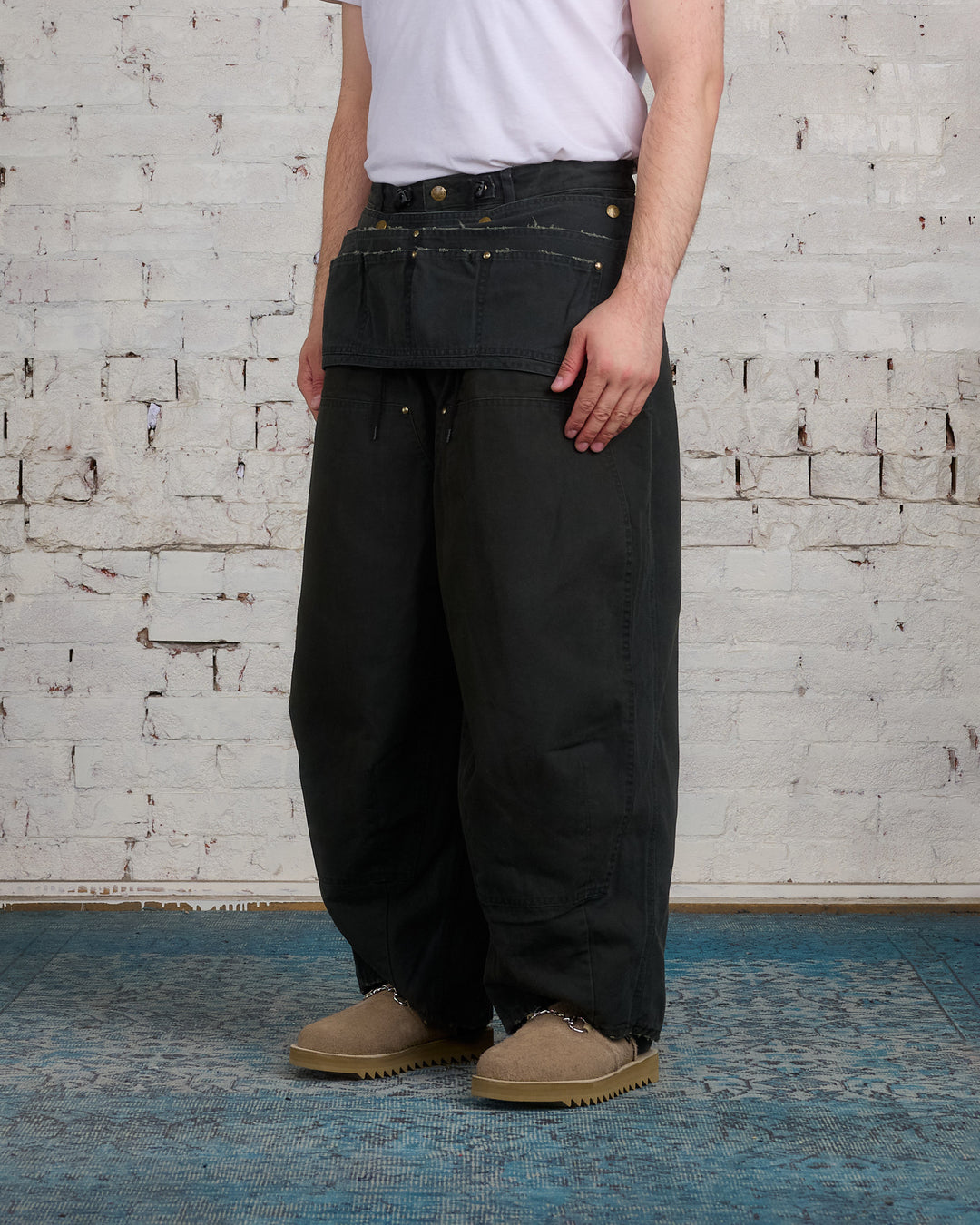 Needles H.D. Apron Pant 11oz Oxford Black