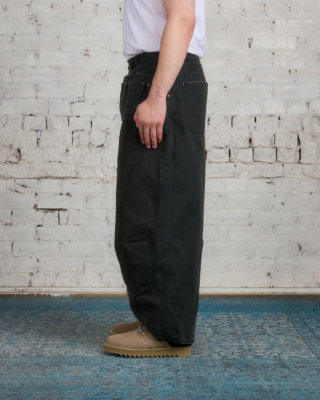 Needles H.D. Apron Pant 11oz Oxford Black