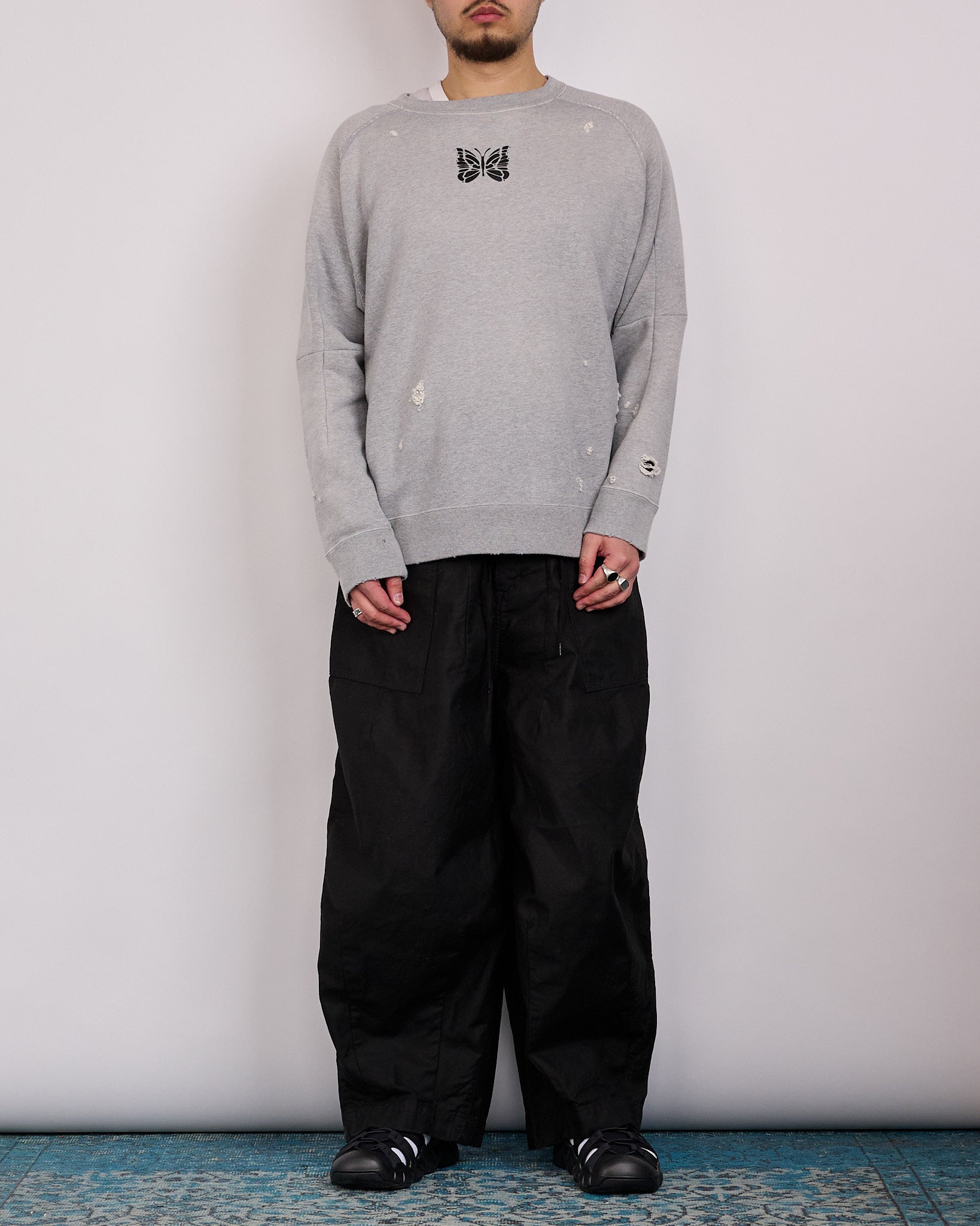 Needles H.D. Fatigue Cotton Pant Black – LESS 17