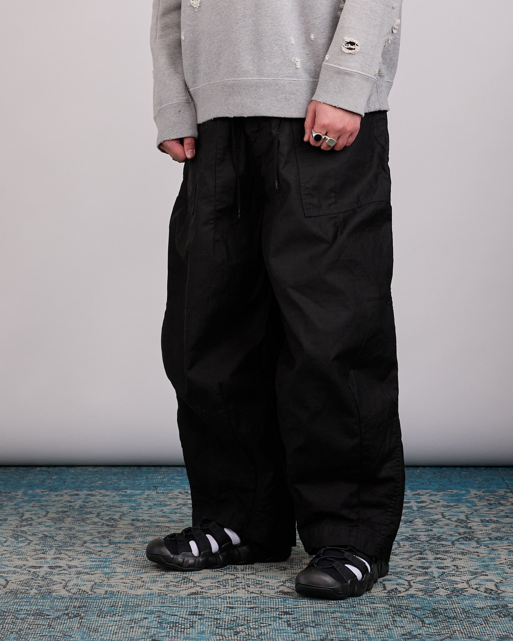 服/ファッション NEEDLES H.D PANTS - FATIGUE Needles H.D. Fatigue Cotton Pant Black – LESS 17