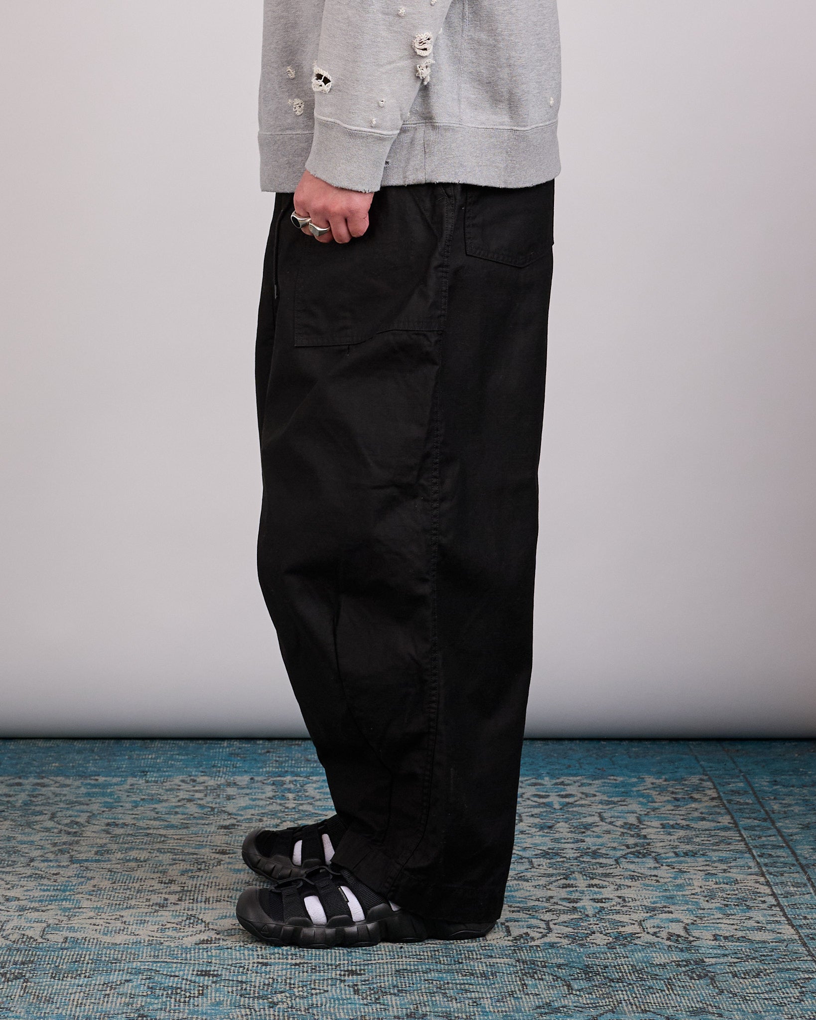 Needles H.D. Fatigue Cotton Pant Black – LESS 17