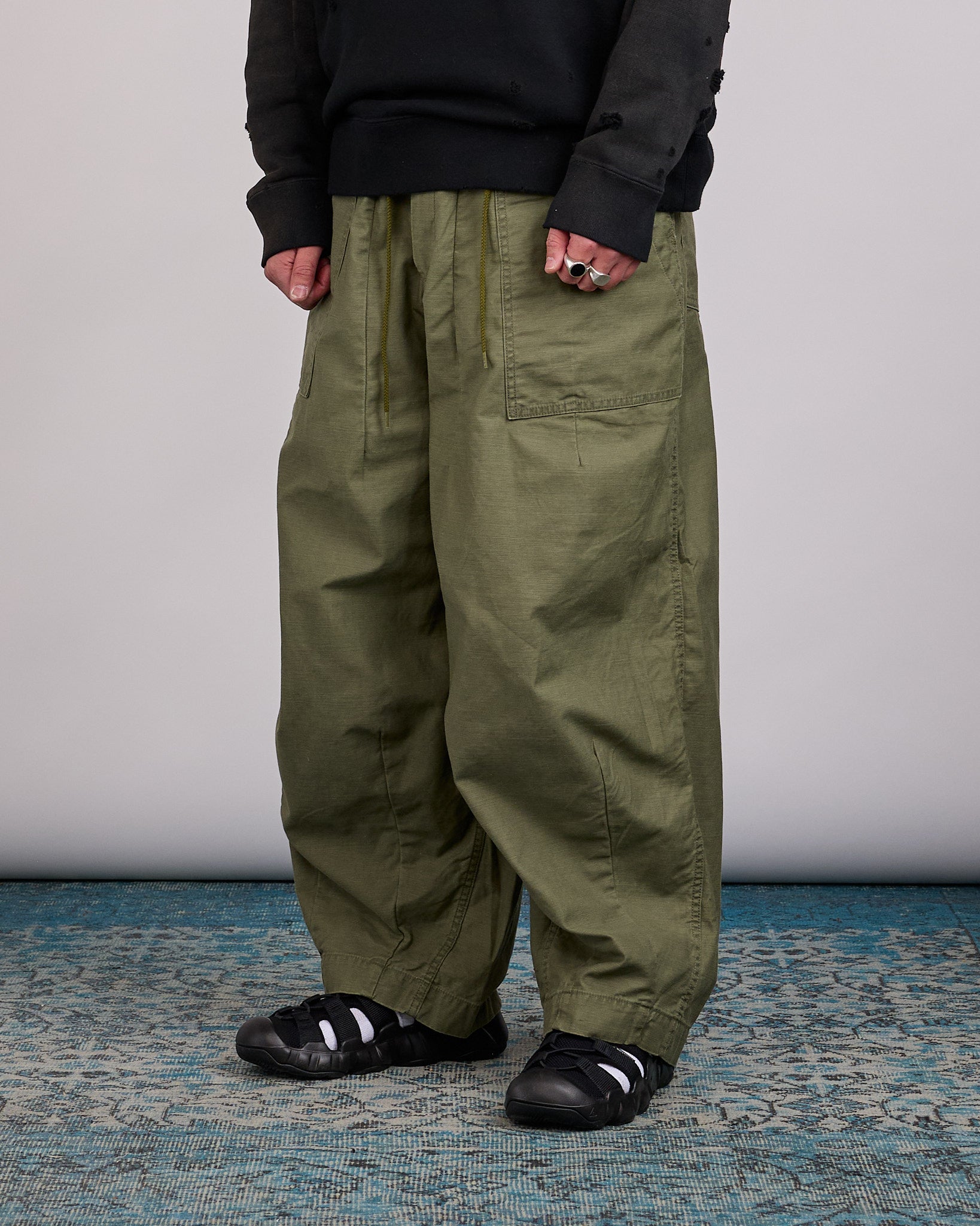 Needles H.D. Fatigue Cotton Pant Olive – LESS 17