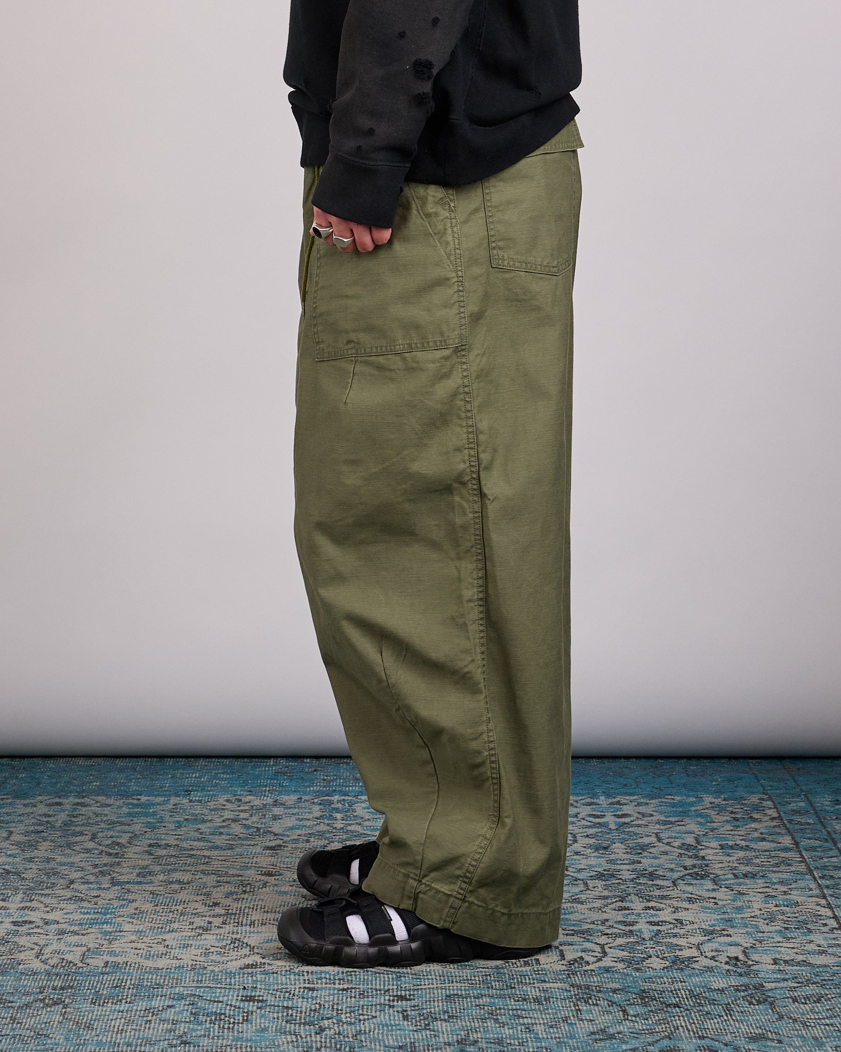 Needles H.D. Fatigue Cotton Pant Olive – LESS 17