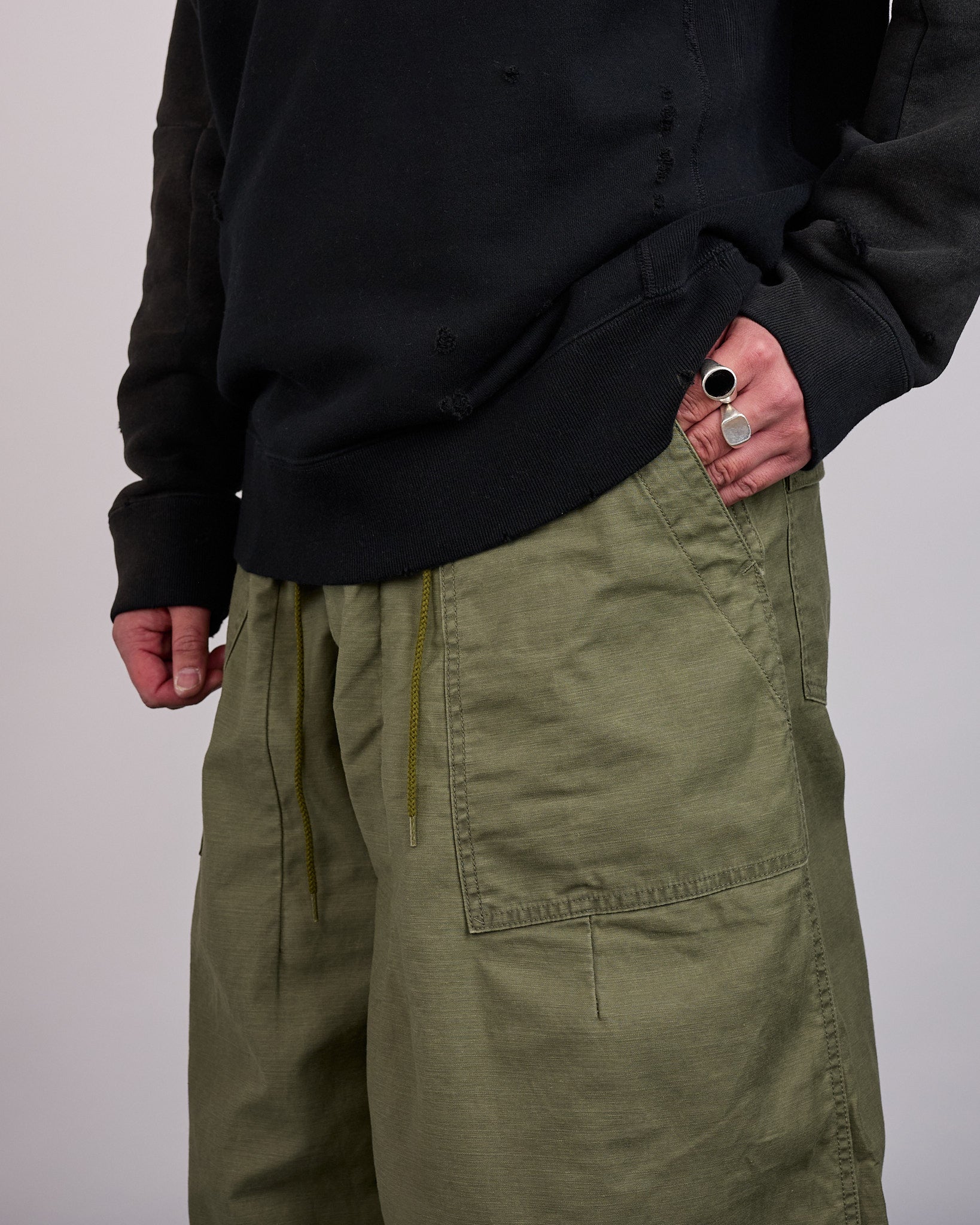 Needles H.D. Fatigue Cotton Pant Olive – LESS 17