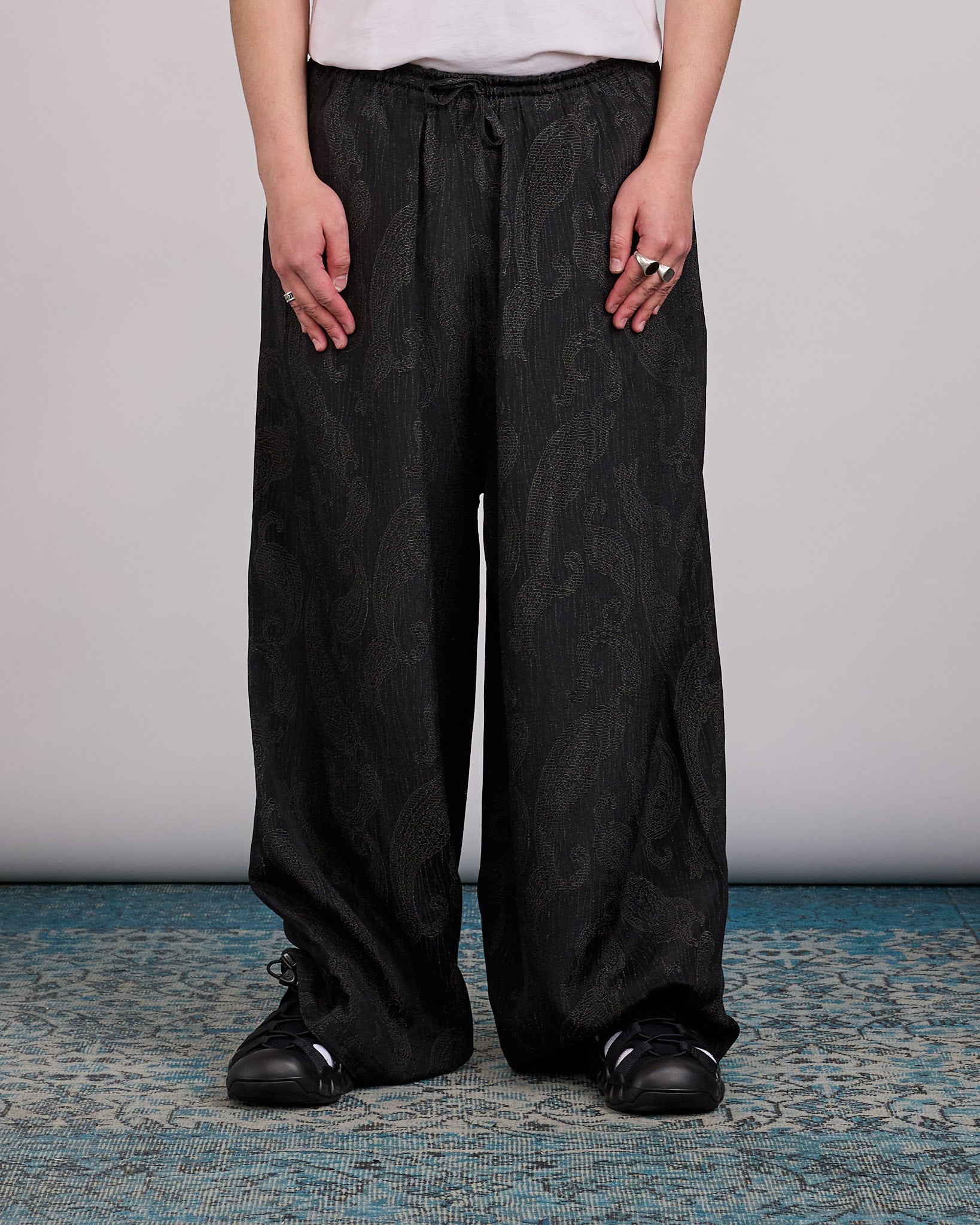 Needles H.D. Pant Rayon Paisley Jacquard Black – LESS 17