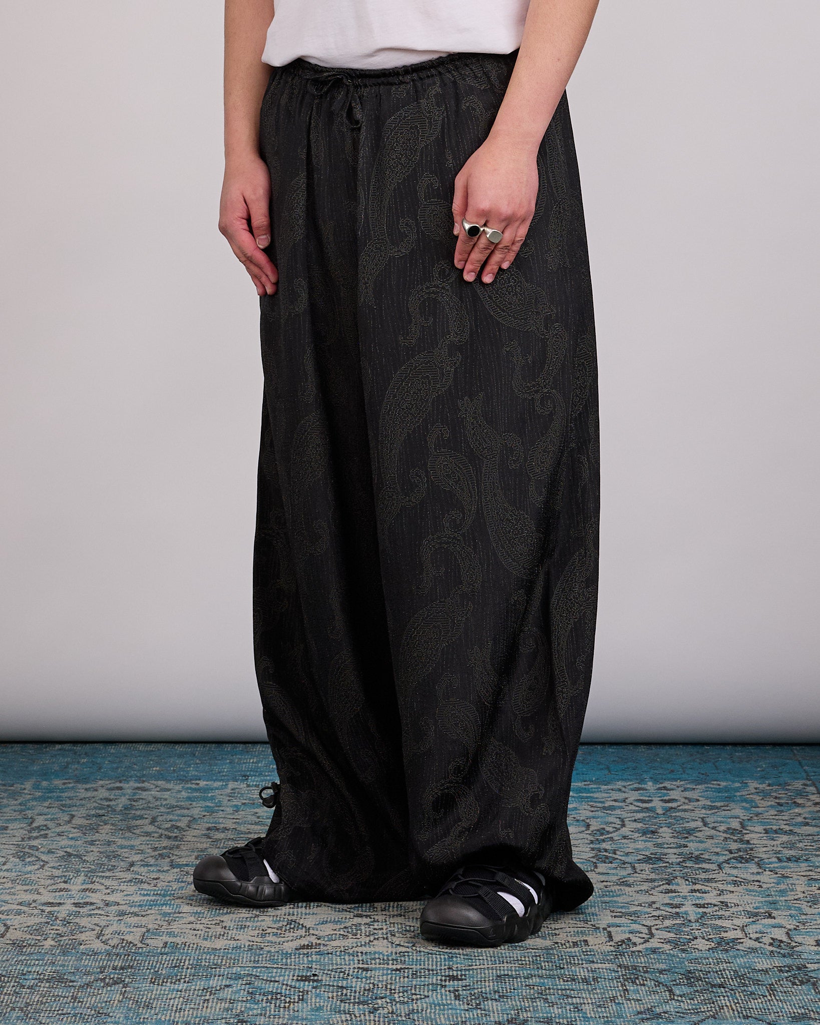 Needles H.D. Pant Rayon Paisley Jacquard Black – LESS 17