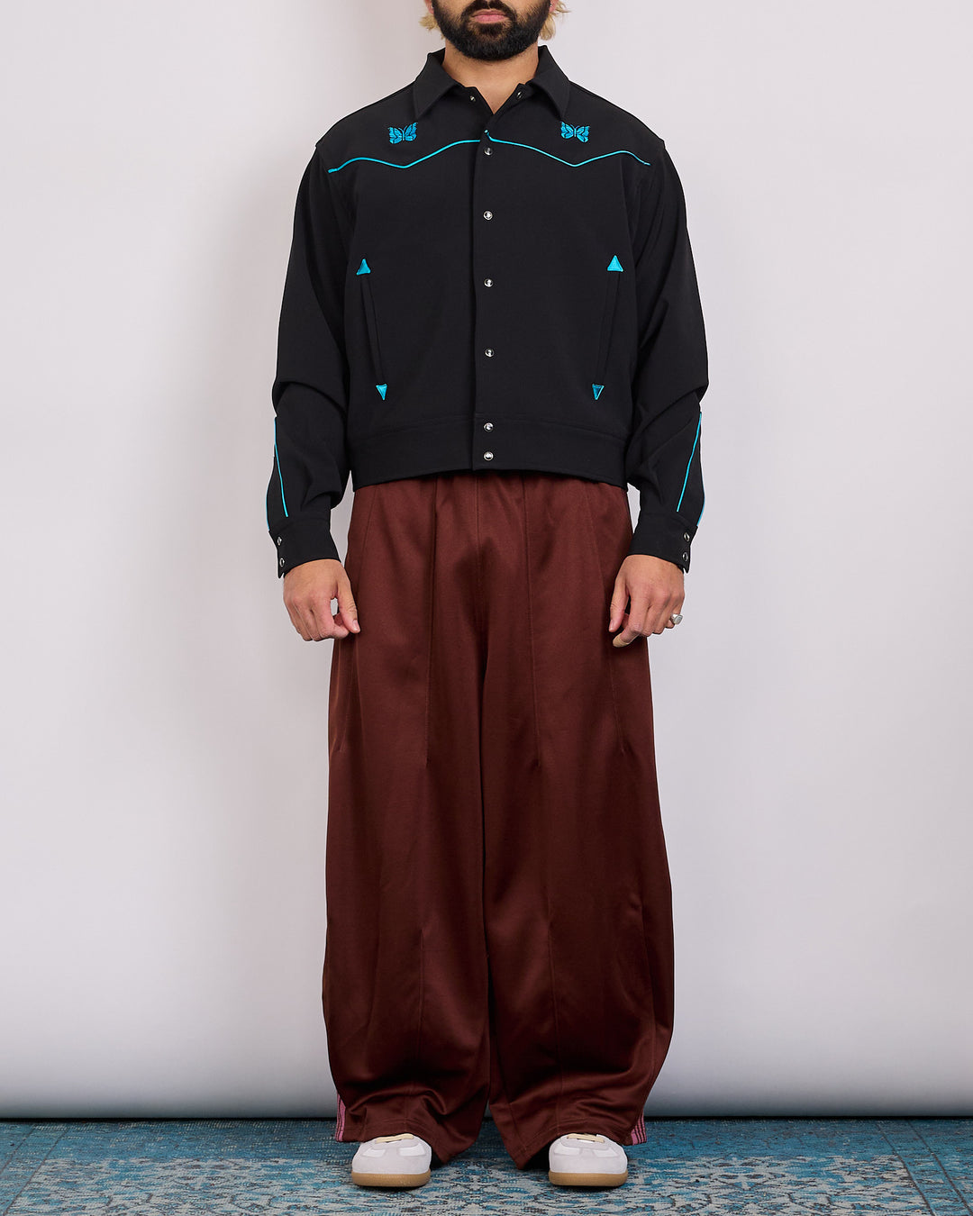 Needles H.D. Track Pant Poly Smooth Brown