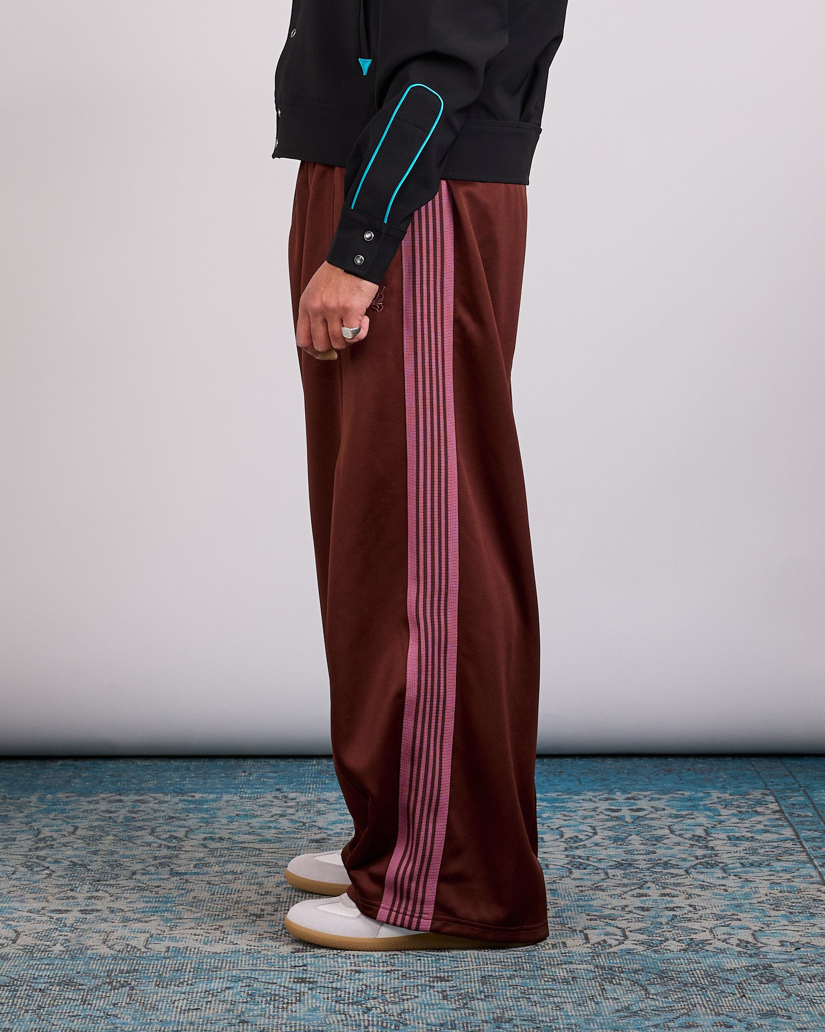 Needles H.D. Track Pant Poly Smooth Brown – LESS 17