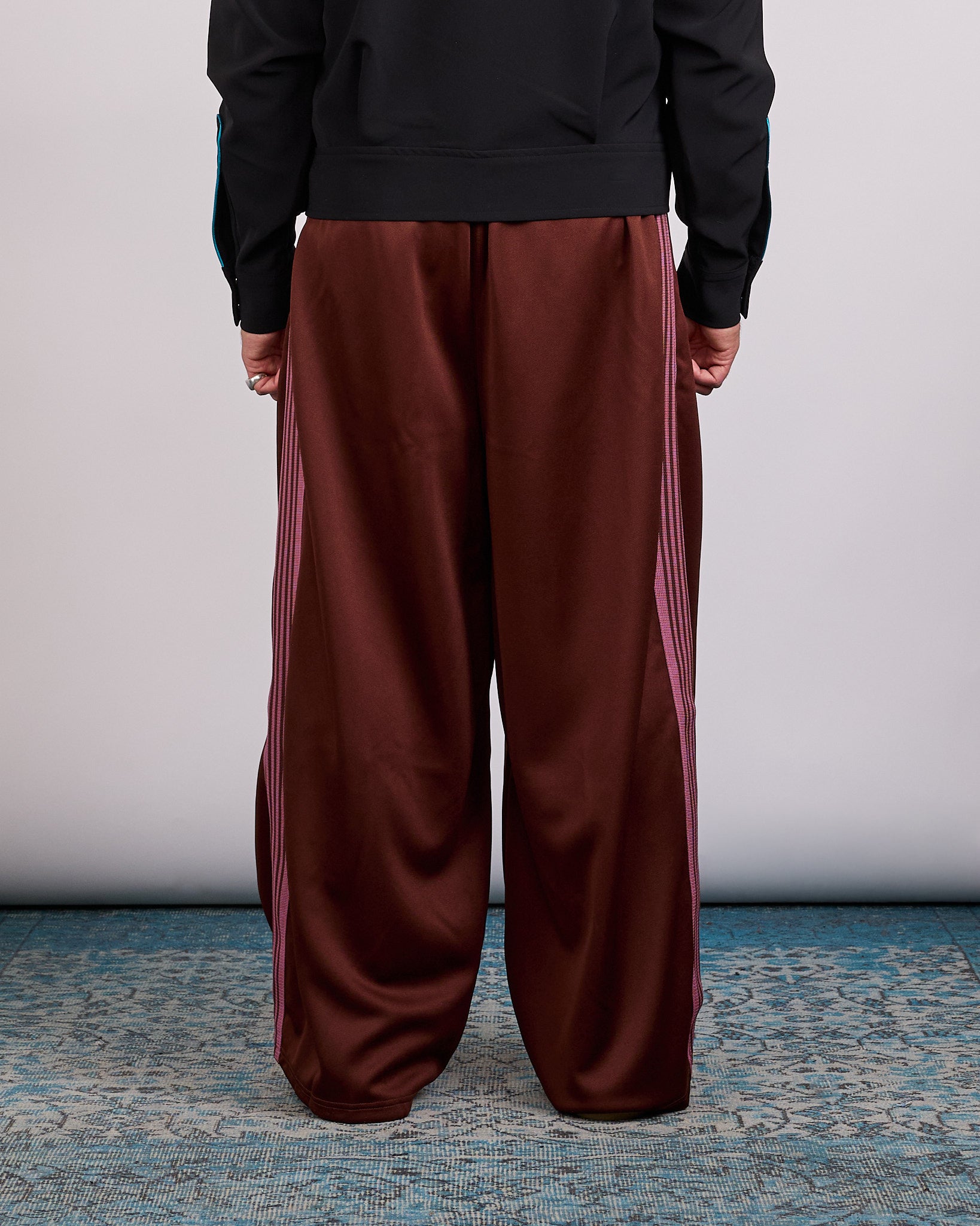 needles 21AW H.D. TRACK PANT マルーン ヒザデル Needles H.D. Track Pant Poly Smooth Brown – LESS 17