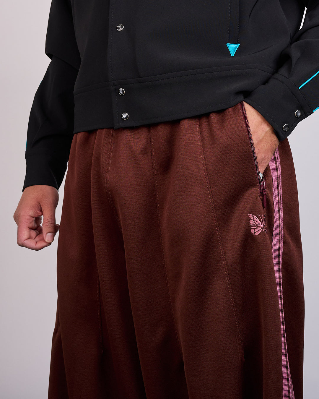 Needles H.D. Track Pant Poly Smooth Brown