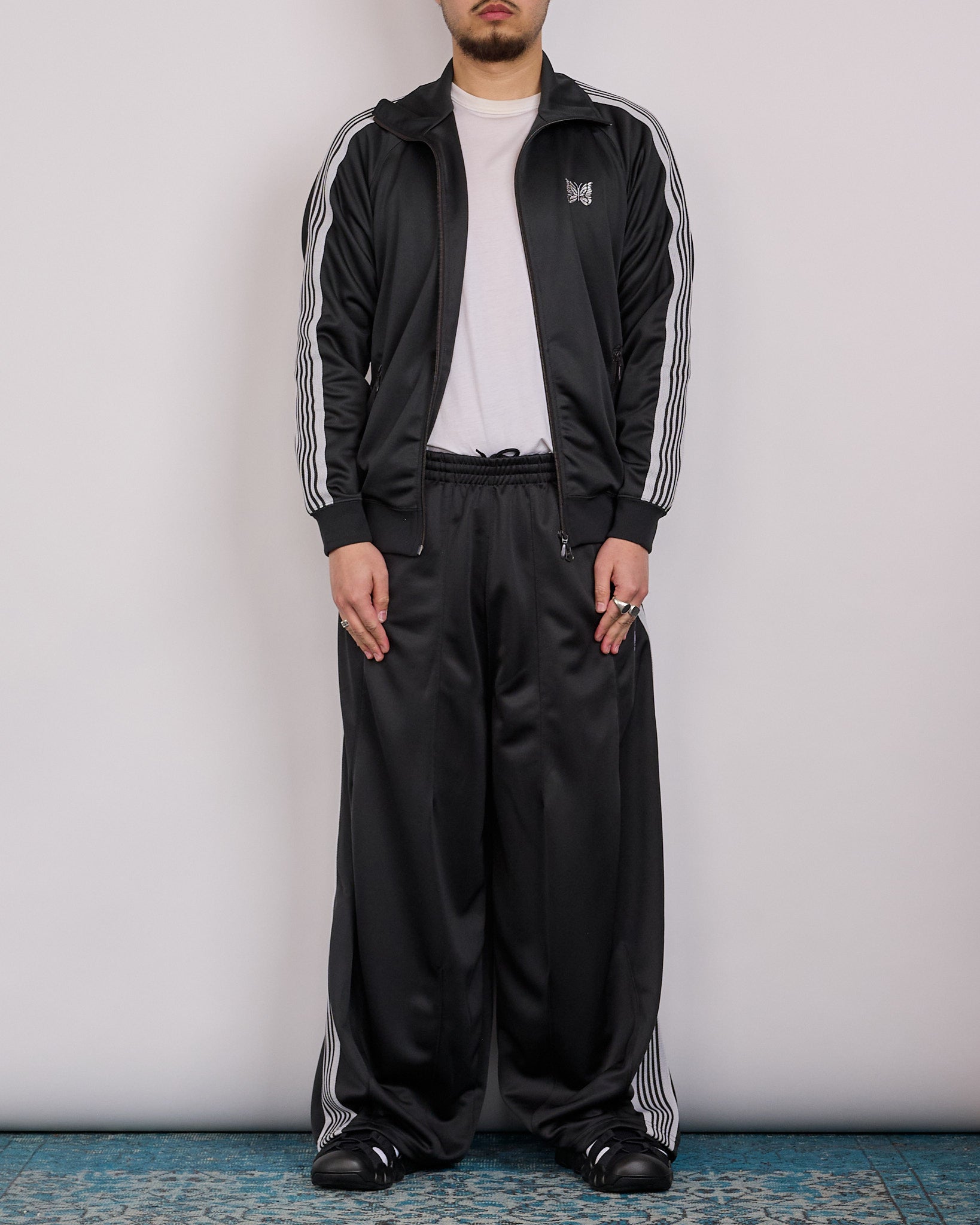 Needles H.D. Track Pant Poly Smooth Charcoal – LESS 17