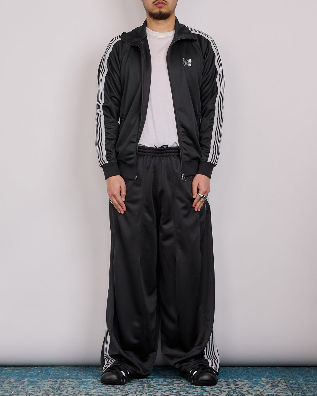 Needles H.D. Track Pant Poly Smooth Charcoal