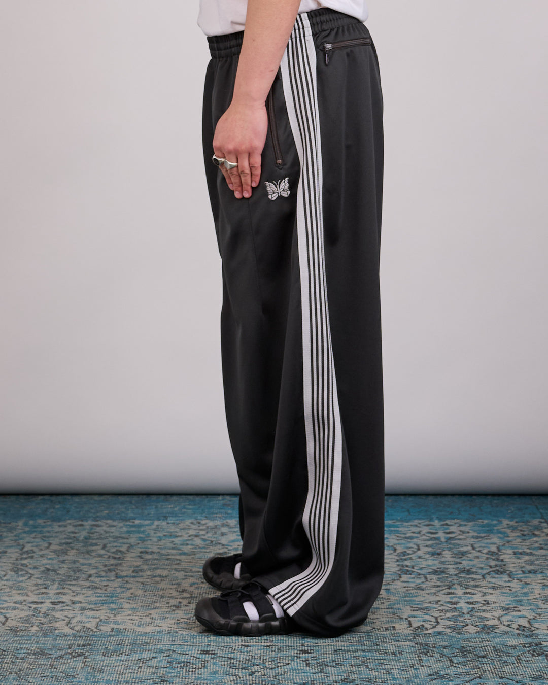 Needles H.D. Track Pant Poly Smooth Charcoal