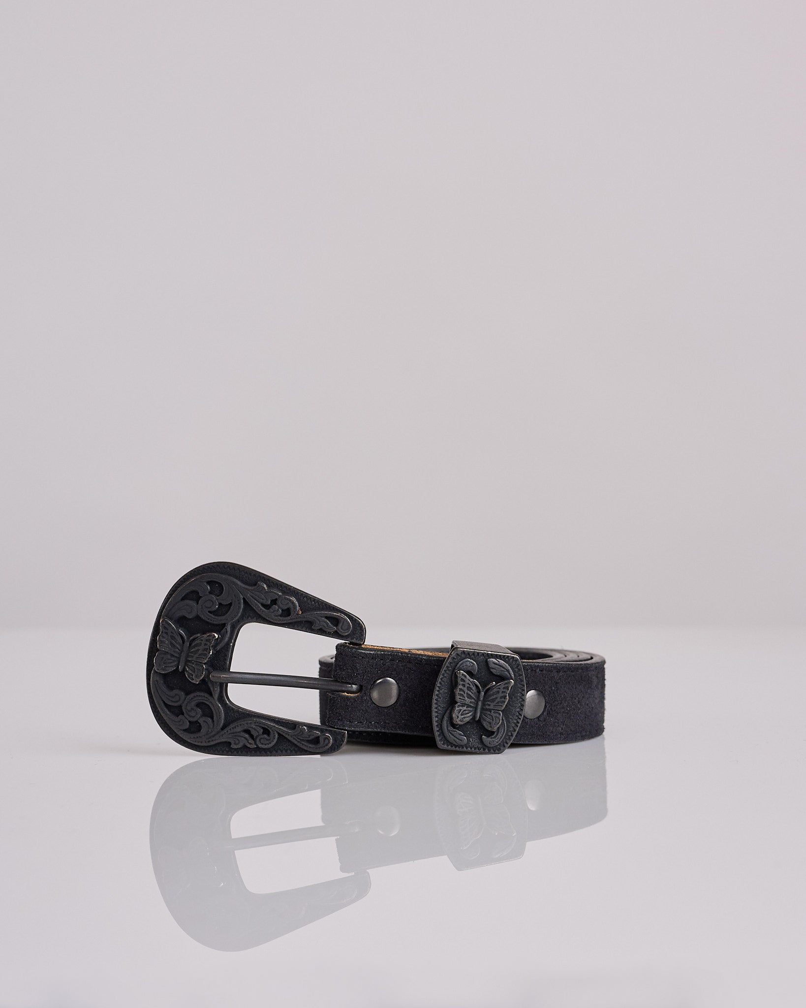 Needles ニードルスWestern Tip Belt ベルト Needles Papillion Western Tip Suede Belt Black – LESS 17