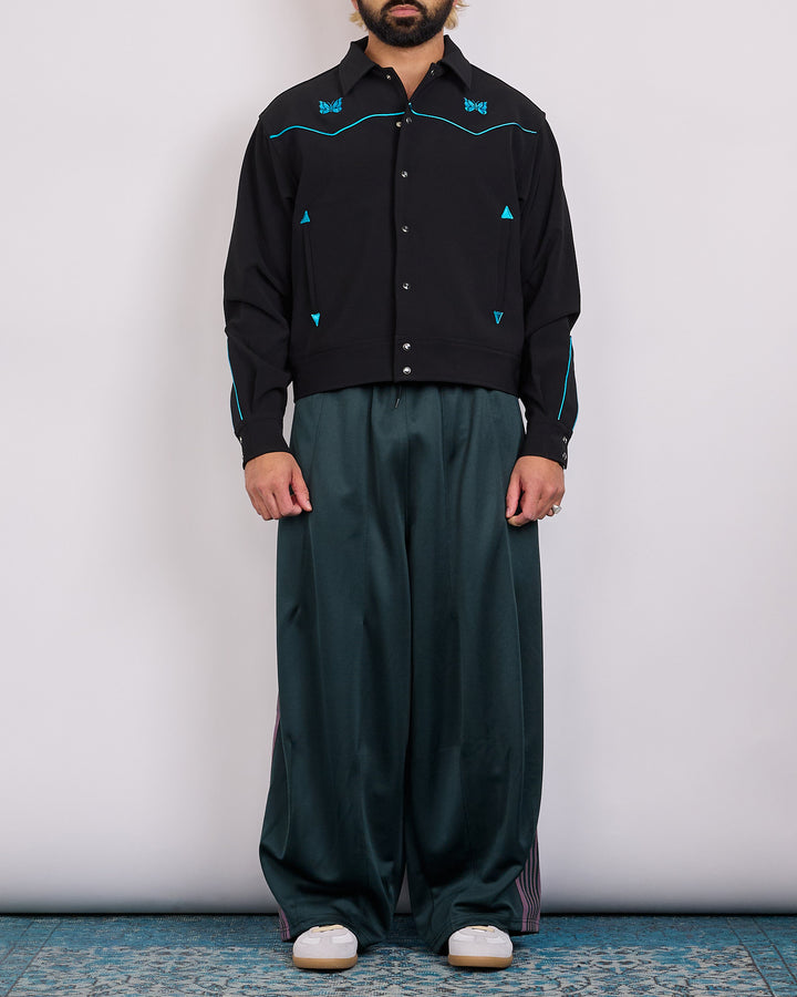 Needles Piping Cowboy Jacket Black Cyan