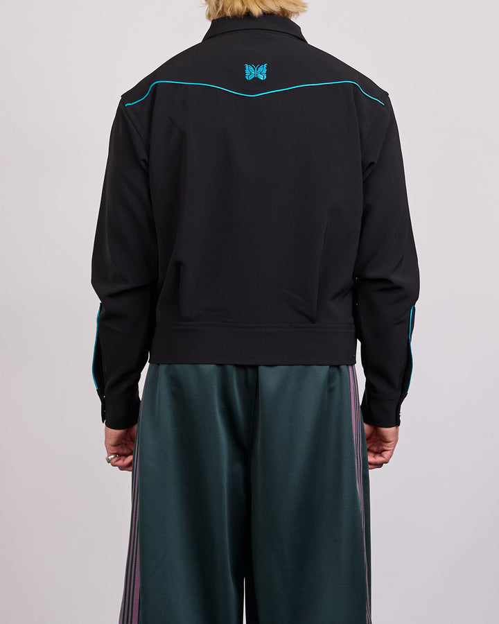 Needles Piping Cowboy Jacket Black Cyan