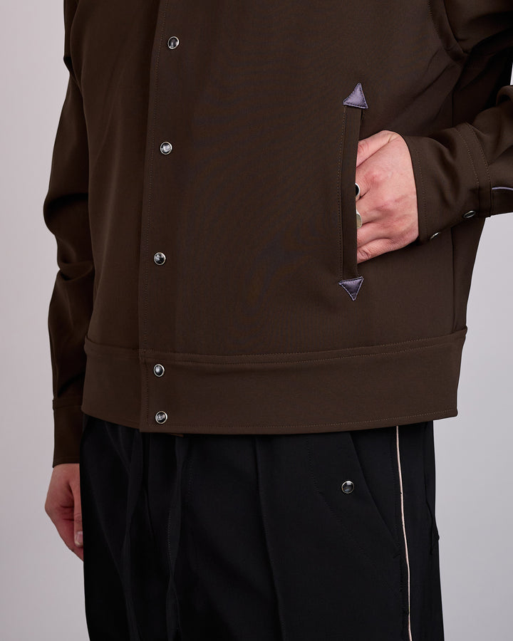 Needles Piping Cowboy Jacket Double Cloth Brown