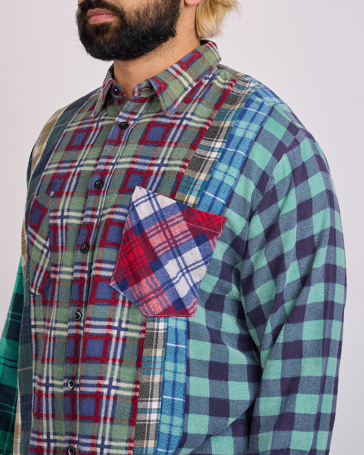 Needles Rebuild 7-Cuts Button Shirt Assorted Plaids