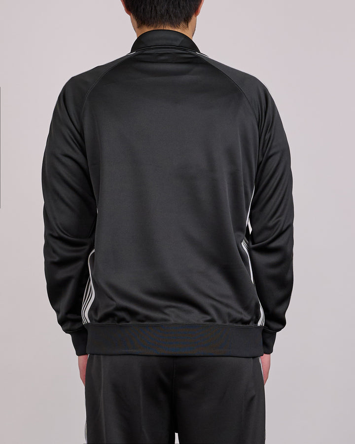 Needles Track Jacket Poly Smooth Charcoal
